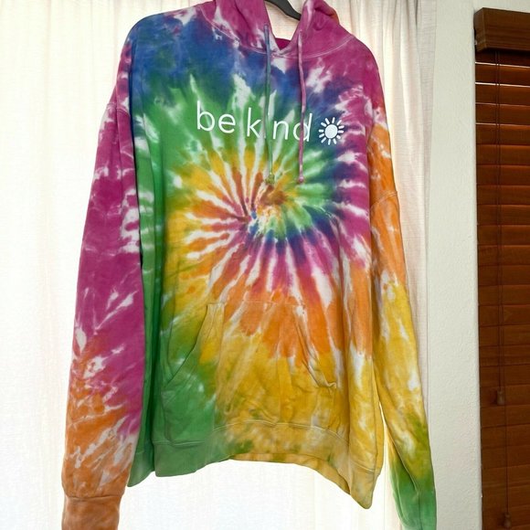 Sunshine Sisters Tops - 3X Sunshine Sisters Be Kind Tie Dye Hoodie